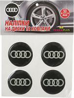 Наклейка TERRAPLUS на колпаки и диски Audi 50 мм