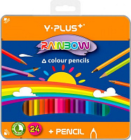 Олівці кольорові 24 шт. Z010 Rainbow Y PLUS