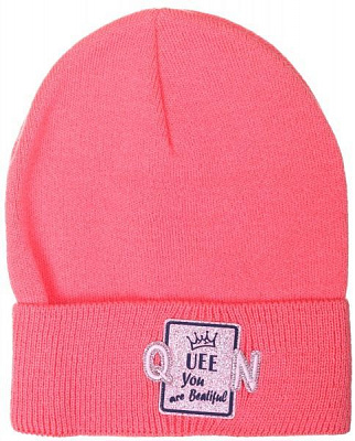 Шапочка дитяча для дівчинки Kraft+ 9548 р.52-54 персик