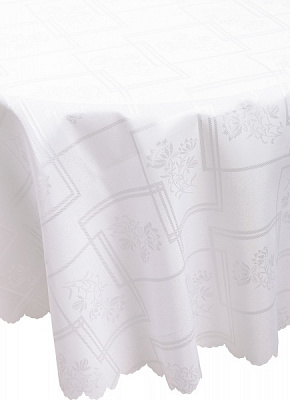 Скатерть Dertsiz d160 кремовый Karna 