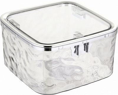 Органайзер Sensio для мелочей с крышкой 16,5х16,5х10 см прозрачный