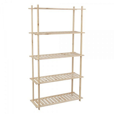 Стеллаж деревянный WoodMood Airy 5 полок 1510x640x300 мм сосна (STR 056432) 