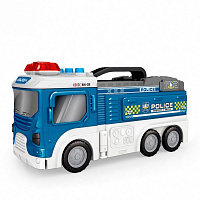 Ігровий набір транспорту Lunatik вантажівка трансформер гараж Поліція (LNK-CDP0687) 978874