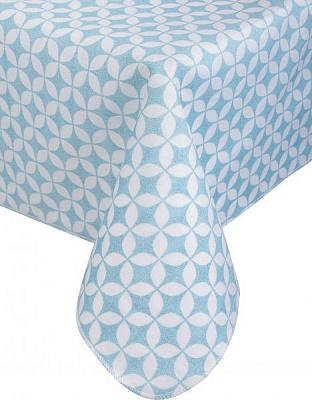 Скатерть Ginestra геометрия 120x160 см голубой Gemitex 