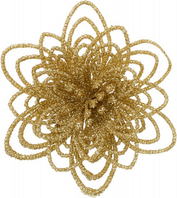 Квітка декоративна Shunda 12 см золотиста