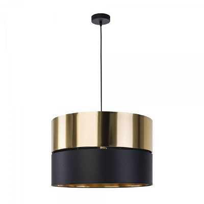 Підвіс TK Lighting Hilton 1x60 Вт E27 чорний/золото 4346