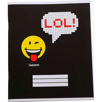 Тетрадь школьная 48 листов в клетку 3 Smiley