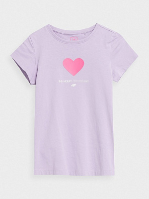 Футболка 4F TSHIRT 4FJSS23TTSHF1023-52S р.146 фиолетовый