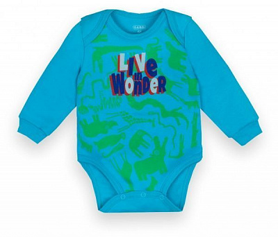 Боді Габбі Зооленд р.68 бірюзовий BD-20-21-2