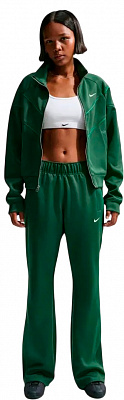 Брюки Nike W NSW NK WR MR POLY KNIT PNT HJ1016-323 р. S зеленый