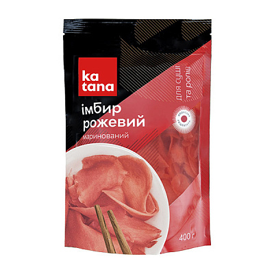 Імбир Katana рожевий маринований 400 г