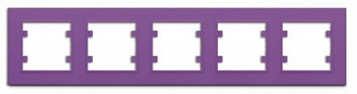 Рамка пятиместная Makel Karea горизонтальная сиреневый