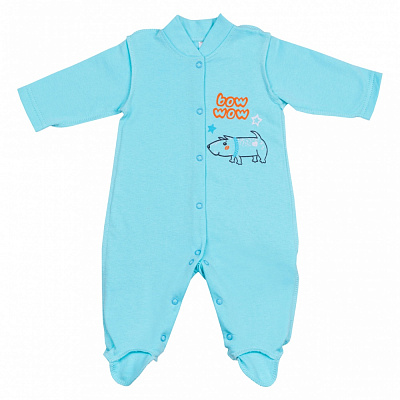 Человечек для мальчика GABBI р.62 бирюзовый 13875