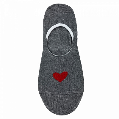 Носки женские Premier Socks Эконом с сердцем р.23-25 серый