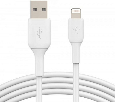 Кабель Belkin Lightning – USB 1 м белый (CAA001bt1MWH) 