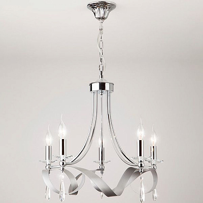 Люстра підвісна Strotskis Adelia 5x60 Вт E14 хром 60064/5