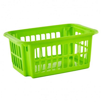 Кошик пластиковий Алеана 122076 30 л оливковий 255x310x425 мм