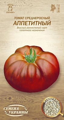 Семена Семена Украины томат среднерослый Аппетитный 0,1г