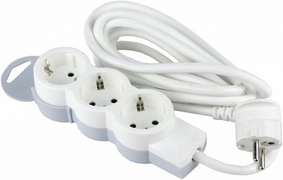 Удлинитель Legrand Standart с заземлением 3 гн. серый 3 м 695002 