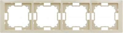 Рамка чотиримісна Simon Basic Neos універсальна кремовий BMRC4/12