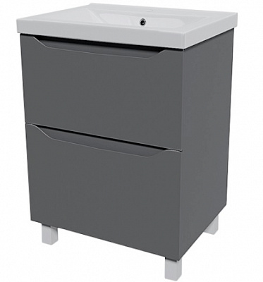 Тумба на ножках Сансервіс «Севилья-70» с умывальником SAVA-70 светло-серый