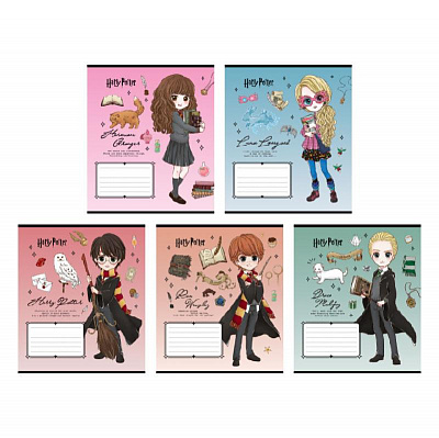 Тетрадь школьная 12 лист. клетка Harry Potter KITE