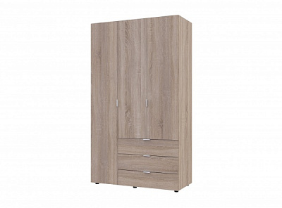 Шкаф гардеробный Doros Гелар (3 дв. + 3 ящ.) дуб сонома 