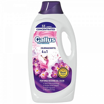 Гель для прання для машинного та ручного прання Gallus Professional Concentrated 4в1 Color 1,98 л