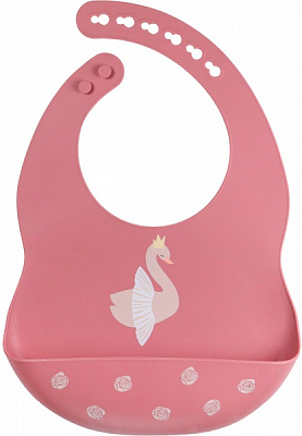 Нагрудник детский Tryco силикон пепельно-розовый TR-392829 пепельно-розовый TR-392829 