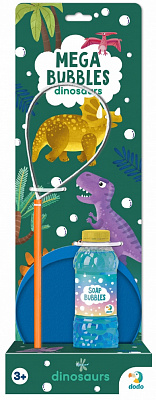 Игровой набор DoDo Пузыри мыльные Mega Bubbles с тарелкой. Динозавры 450 мл 500122