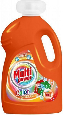 Гель для машинной и ручной стирки MultiPower Color 4 кг 1 шт.