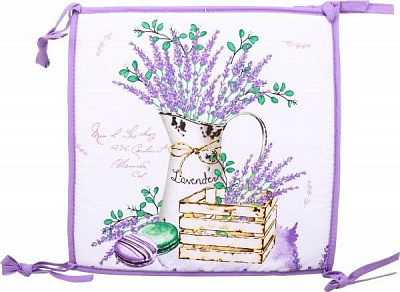 Подушка на табурет Лаванда 32x32x1,5 Luna