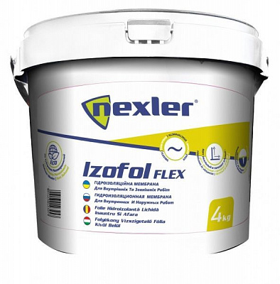 Гидроизоляция NEXLER Izofol Flex 4 кг 