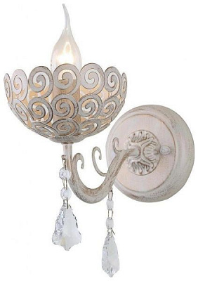 Бра Arte Lamp Fleece 1x40 Вт E14 белое золото 