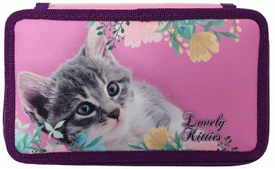 Пенал Lovely Kitties 210/70D PL 20401 CLASS розовый