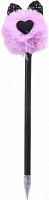 Олівець чорнографітний Пухнастик з вушками фіолетовий