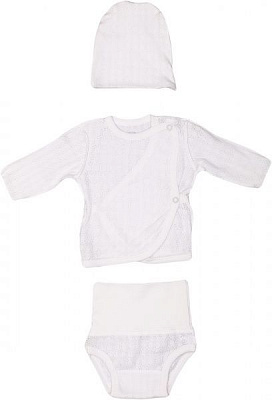 Комплект для новорожденных Фламинго ясельный белый р.50 * 