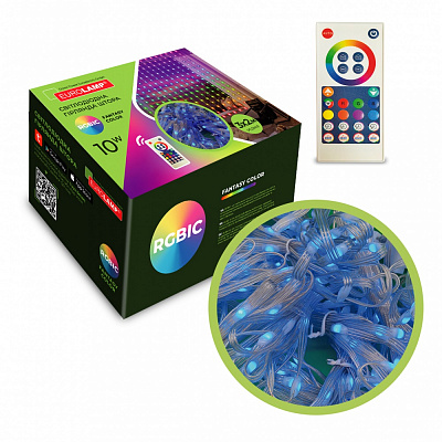 Гірлянда світлодіодна Eurolamp 10 Вт /білий LED-GL-3x3/RGB(C)