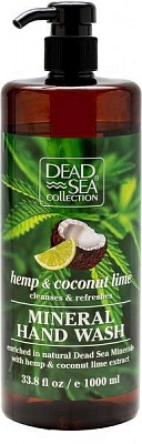 Мыло жидкое Dead Sea Collection с минералами Мертвого моря и экстрактами конопли, кокоса и лайма 1000 мл 1 шт./уп.
