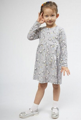 Платье Luna Kids Unikorn р.116/122 серый 1066/12013 