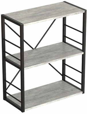 Этажерка Конект 3/60 730х600х280 мм урбан лайт/черный (XK02020)