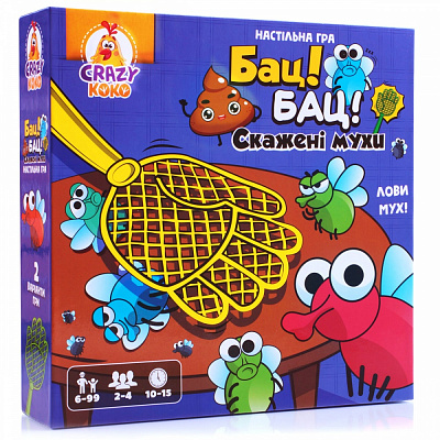 Игра настольная Vladi Toys Бац! Бац! Бешеные мухи VT8055-37