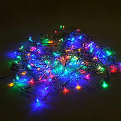 Електрогірлянда лінійна SHLigts Нитка (ILD100M-F) вбудований світлодіод (LED) 100 ламп 5 м