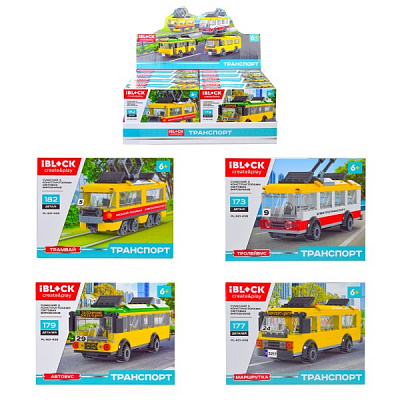 Конструктор Iblock 179 деталей в ассортименте PL-921-438