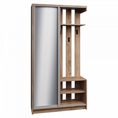 Прихожая с зеркалом Вісент Дали 1100х400х2100 мм дуб крафт золотой 