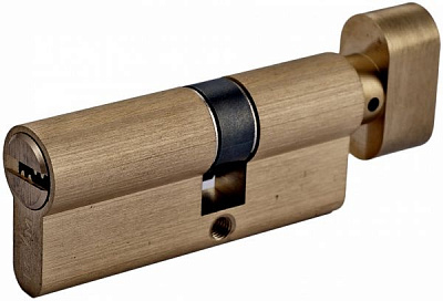 Цилиндр MVM Р6Р 35x30 ключ-вороток 65 мм матовая латунь