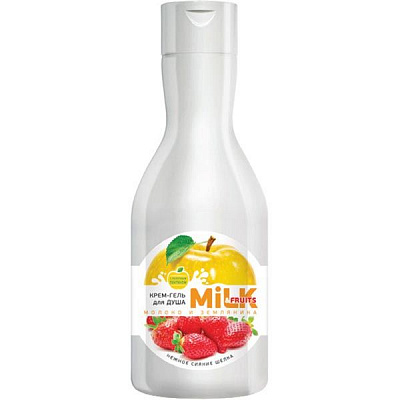 Крем-гель для душа Milk Молоко и земляника 800 мл