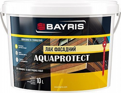 Лак фасадний Aquaprotect Bayris шовковистий глянець 10 л