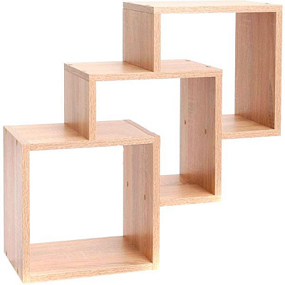 Полка декоративная ДС-2 600x600 мм дуб-сонома