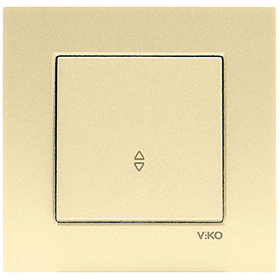 Вимикач одинарний Viko Novella на 2 напрямки бронзовий